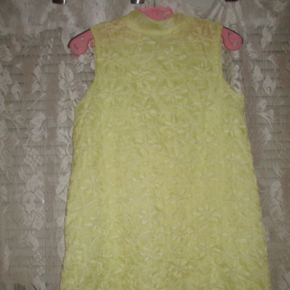 Vintage 60s/70s little girl Shift 2 layer shift dress groovy retro handmade